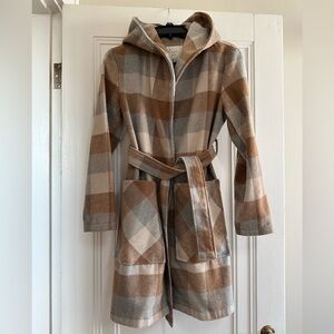 A New Day Plaid Wool-Blend Coat - Women’s XS